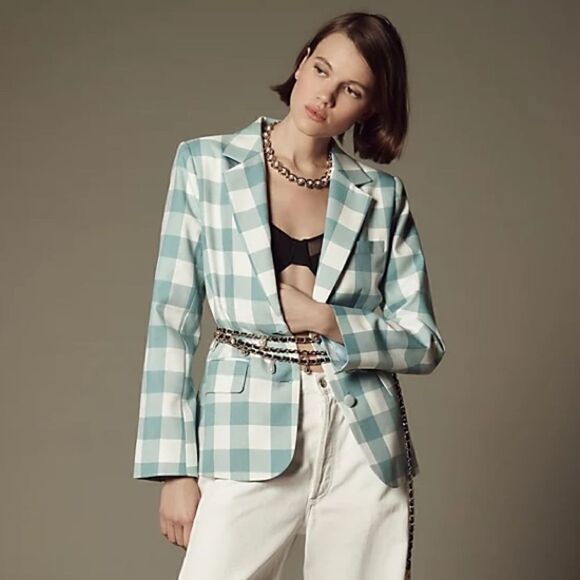 Anthropologie Jackets & Blazers - Anthropologie Maeve Gingham Blazer NWT